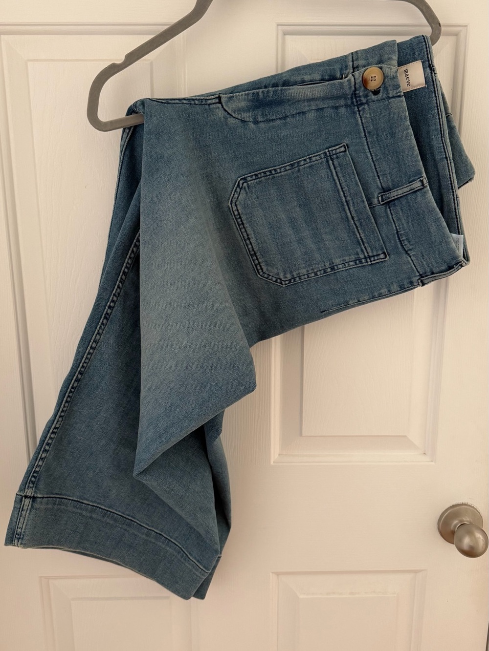 Maeve Collete Wide Leg Cropped Jeans